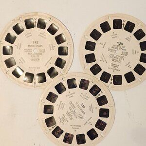 VINTAGE OLD HOLLYWOOD VIEW MASTER REELS Sawyer's USA